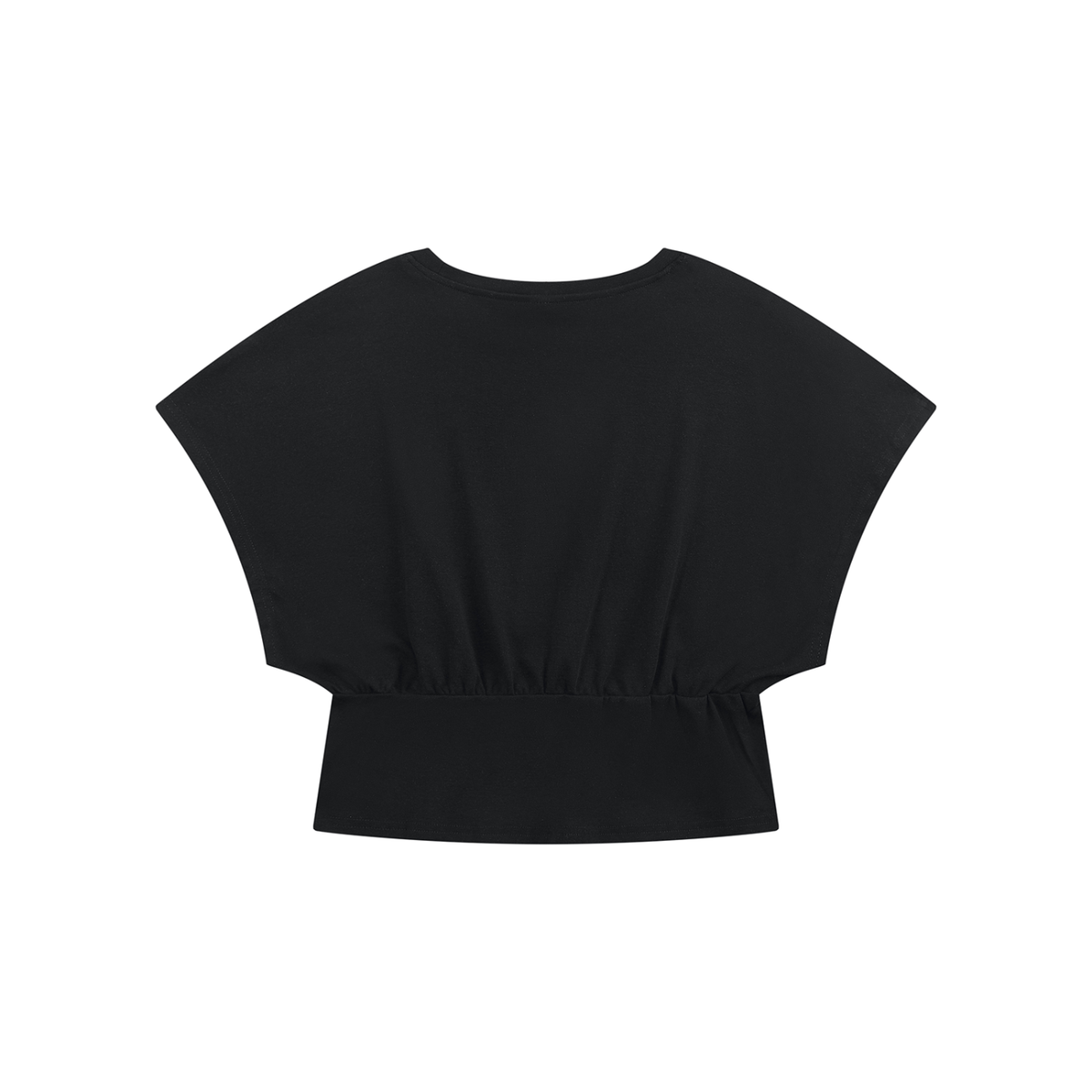 NEVER DEFEATED CROPPED DOLMAN TSHIRT