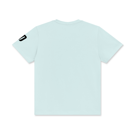 NEVER DEFEATED CLASSIC LOGO TEE ‘BLUE’