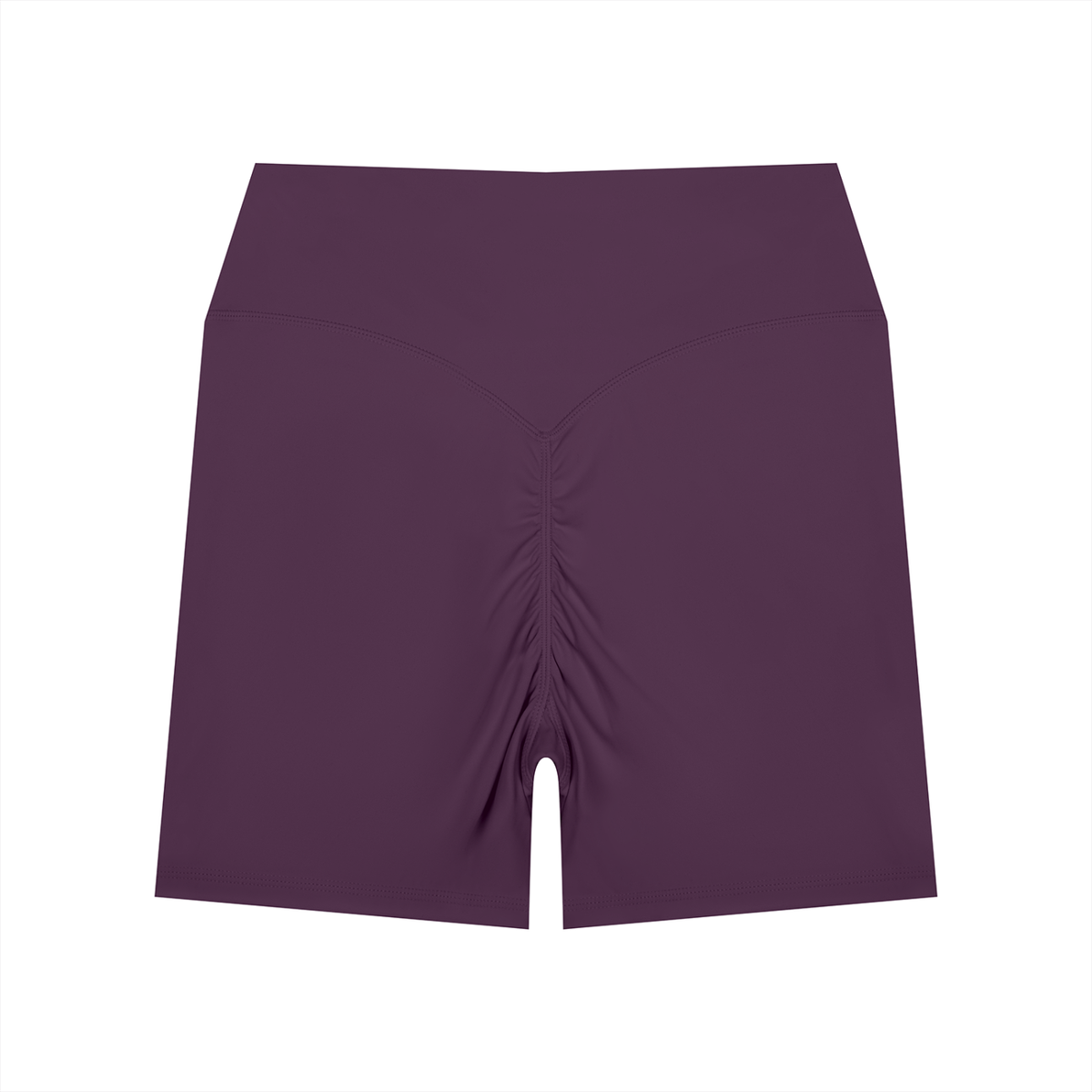 NEVER DEFEATED HIGH WAISTED YOGA SHORTS 'PURPLE'