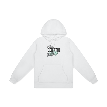 NEVER DEFEATED CLASSIC HOODIE 'VOLUME 2' WHITE