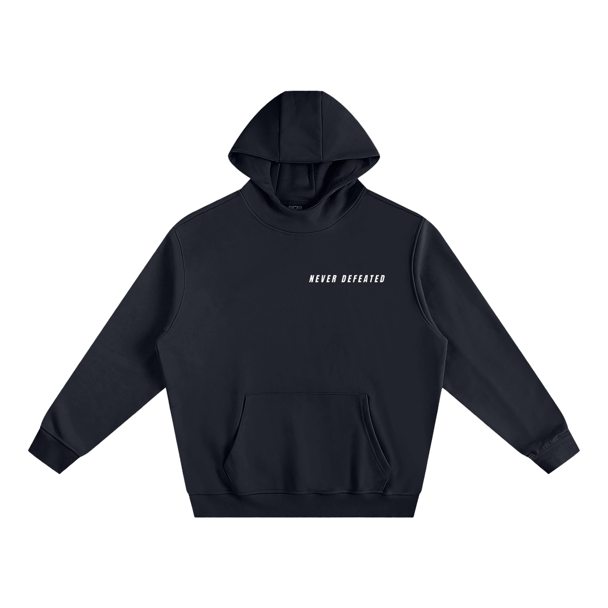 NEVER DEFEATED HIGH NECK CORNER NAME