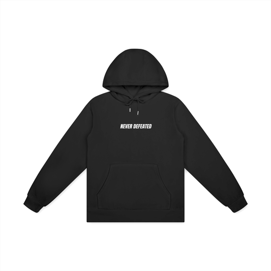 NEVER DEFEATED CLASSIC HOODIE ‘BLACK’
