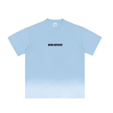 NEVER DEFEATED SUNFADE VINTAGE TEE 'VOLUME 1' BLUE