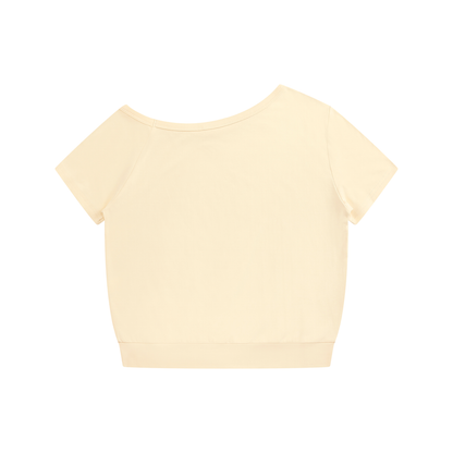 NEVER DEFEATED HIGH WAISTED YOGA SHORTS 'APRICOT'