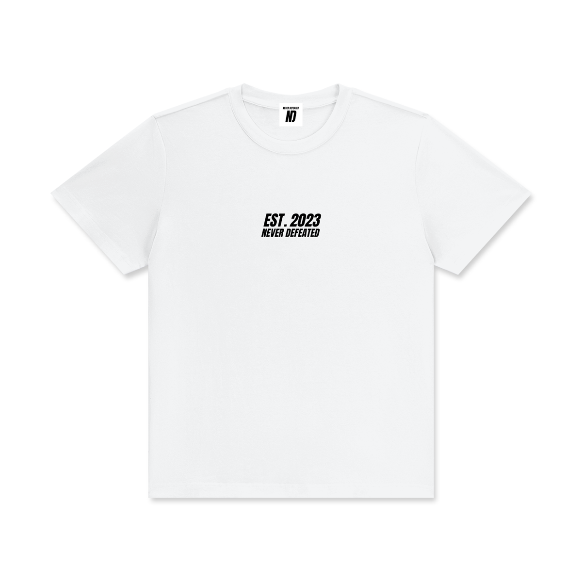 NEVER DEFEATED CLASSIC TEE ‘GRAY’
