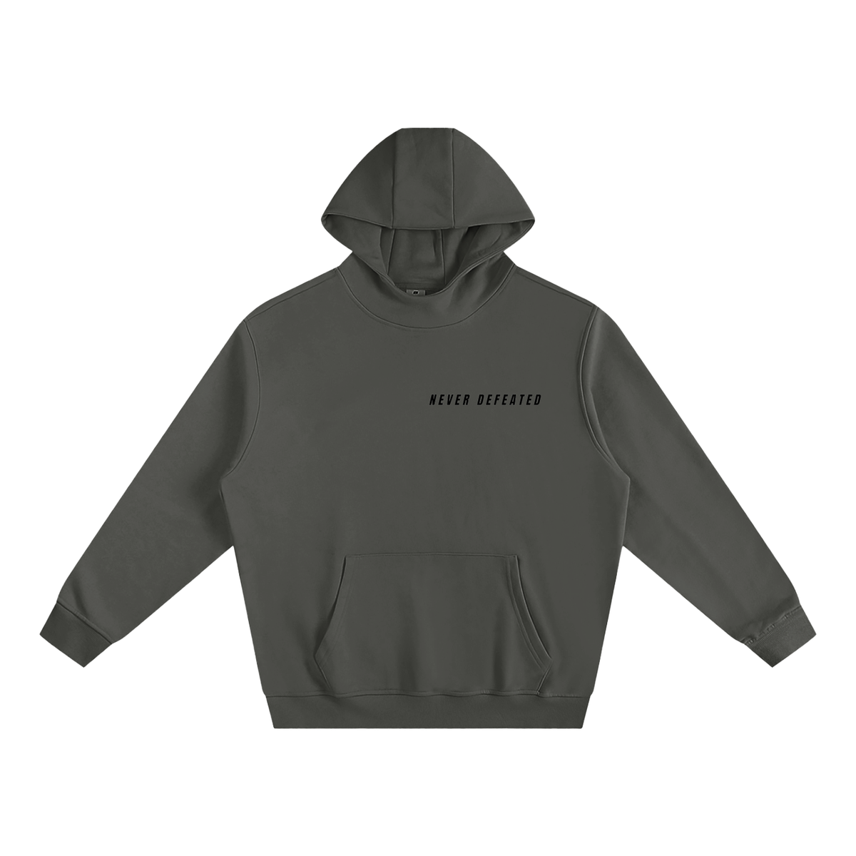 NEVER DEFEATED HIGH NECK CORNER NAME