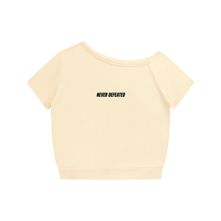 NEVER DEFEATED HIGH WAISTED YOGA SHORTS 'APRICOT'