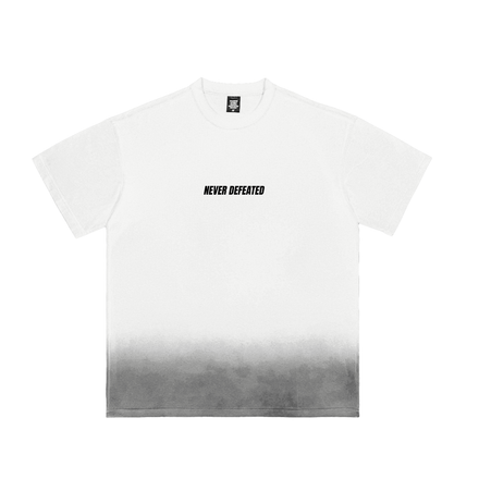 NEVER DEFEATED SUNFADE VINTAGE TEE 'VOLUME 1' WHITE