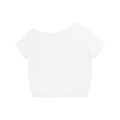 NEVER DEFEATED HIGH WAISTED YOGA SHORTS 'WHITE'