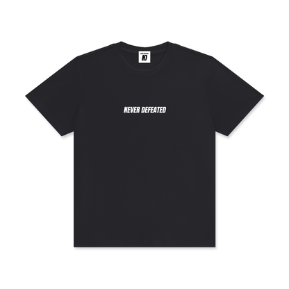 NEVER DEFEATED CLASSIC TEE ‘BLACK’