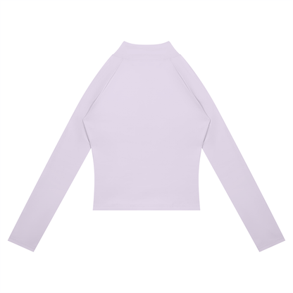 NEVER DEFEATED PANELED YOGA JACKET 'PURPLE'