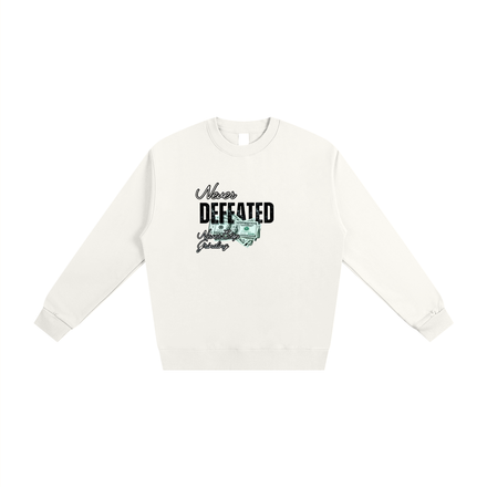 NEVER DEFEATED SWEATSHIRT ‘VOLUME 2’ WHITE