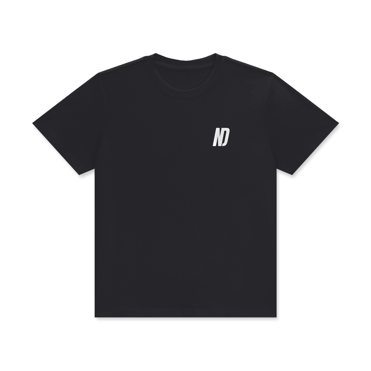 NEVER DEFEATED CLASSIC LOGO TEE ‘BLACK’