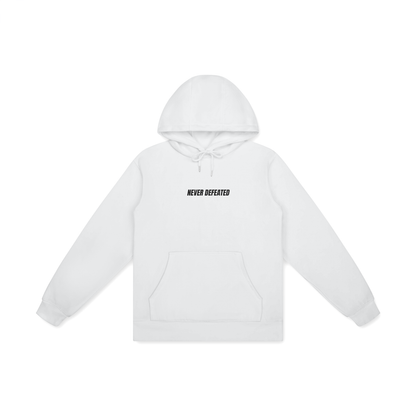 NEVER DEFEATED CLASSIC HOODIE ‘WHITE’