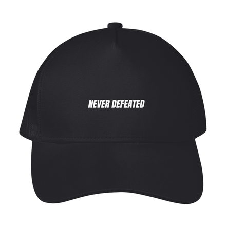 NEVER DEFEATED TRUCKER HAT  'VOLUME 1' BLACK