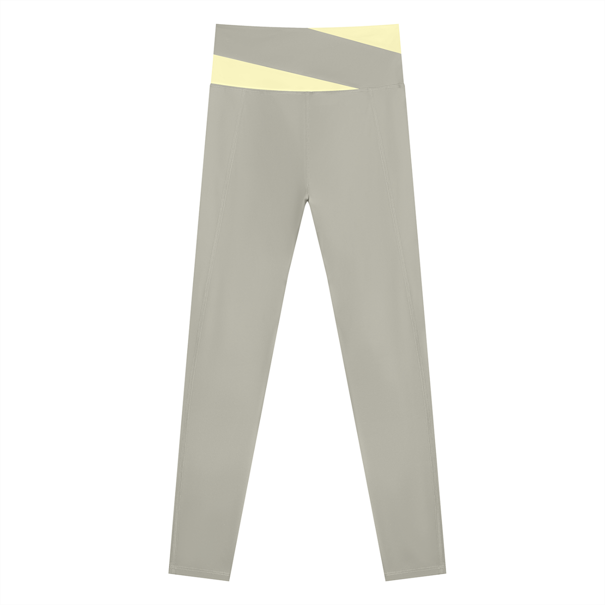 NEVER DEFEATED BLOCK YOGA LEGGINGS 'GREEN'