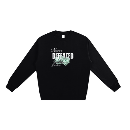 NEVER DEFEATED SWEATSHIRT 'VOLUME 2' BLACK