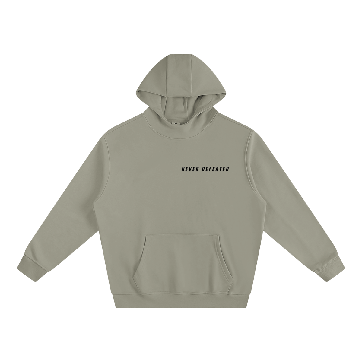 NEVER DEFEATED HIGH NECK CORNER NAME