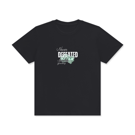 NEVER DEFEATED CLASSIC TEE 'VOLUME 2' BLACK