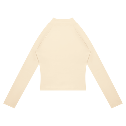 NEVER DEFEATED PANELED YOGA JACKET 'KHAKI'