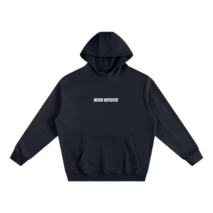 NEVER DEFEATED CLASSIC HOODIE 'VOLUME 1' BLACK