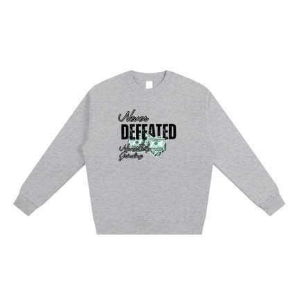 NEVER DEFEATED SWEATSHIRT 'VOLUME 2' GRAY