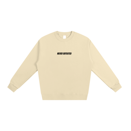 NEVER DEFEATED SWEATSHIRT 'VOLUME 1' PEACH