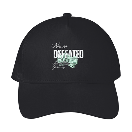 NEVER DEFEATED TRUCKER HAT 'VOLUME 2' BLACK