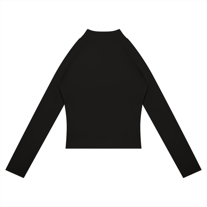 NEVER DEFEATED PANELED YOGA JACKET 'BLACK'