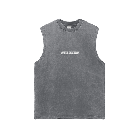 NEVER DEFEATED TANK TOP 'VOLUME 1' BLUE