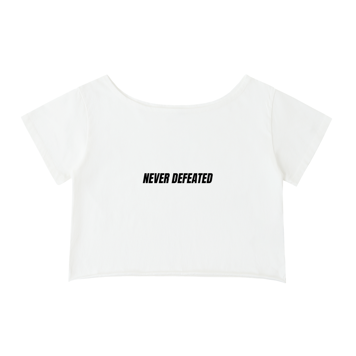 NEVER DEFEATED CROP TOP