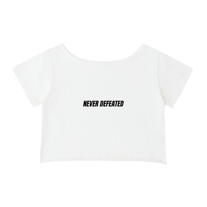 NEVER DEFEATED CROP TOP
