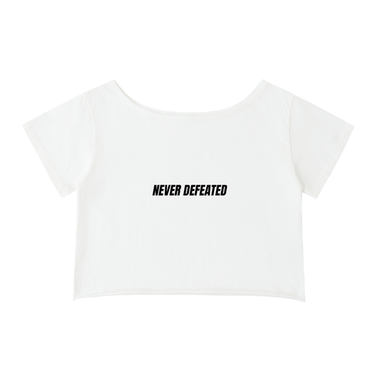 NEVER DEFEATED CROP TOP