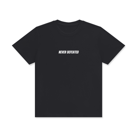 NEVER DEFEATED CLASSIC TEE 'VOLUME 1' BLACK