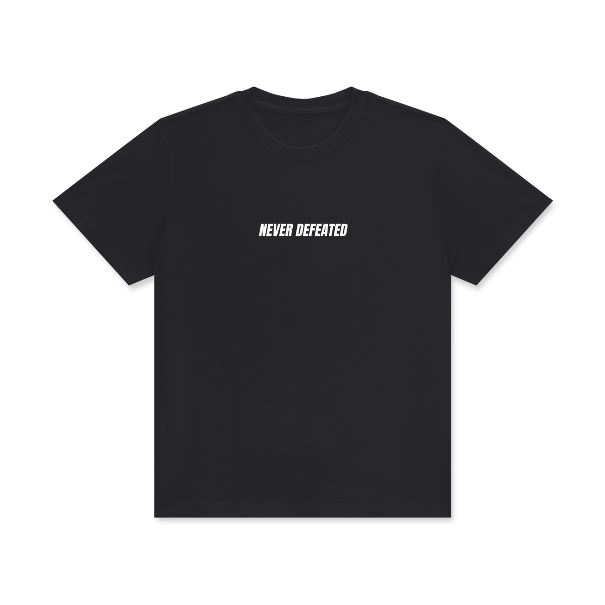 NEVER DEFEATED CLASSIC TEE ‘BLACK’