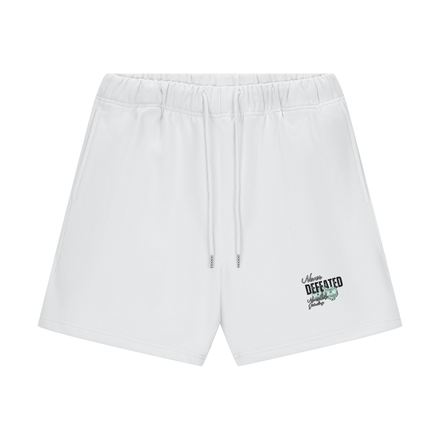 NEVER DEFEATED SHORTS 'VOLUME 2' WHITE