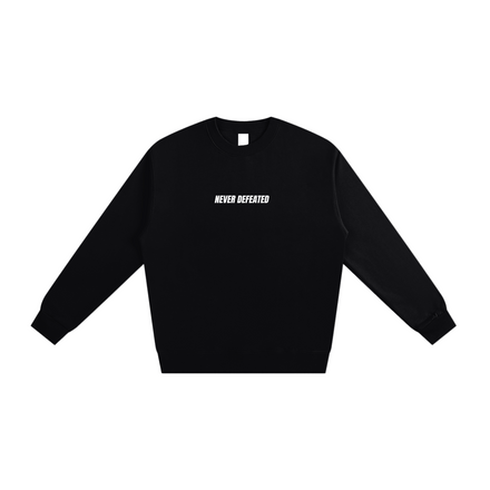 NEVER DEFEATED SWEATSHIRT 'VOLUME 1' BLACK