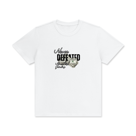 NEVER DEFEATED CLASSIC TEE 'VOLUME 2' WHITE