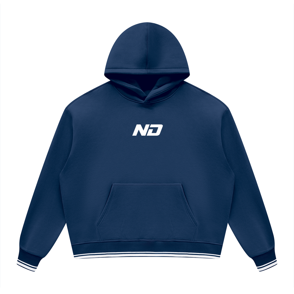 Unisex Oversized Color Block Fleece Hoodie