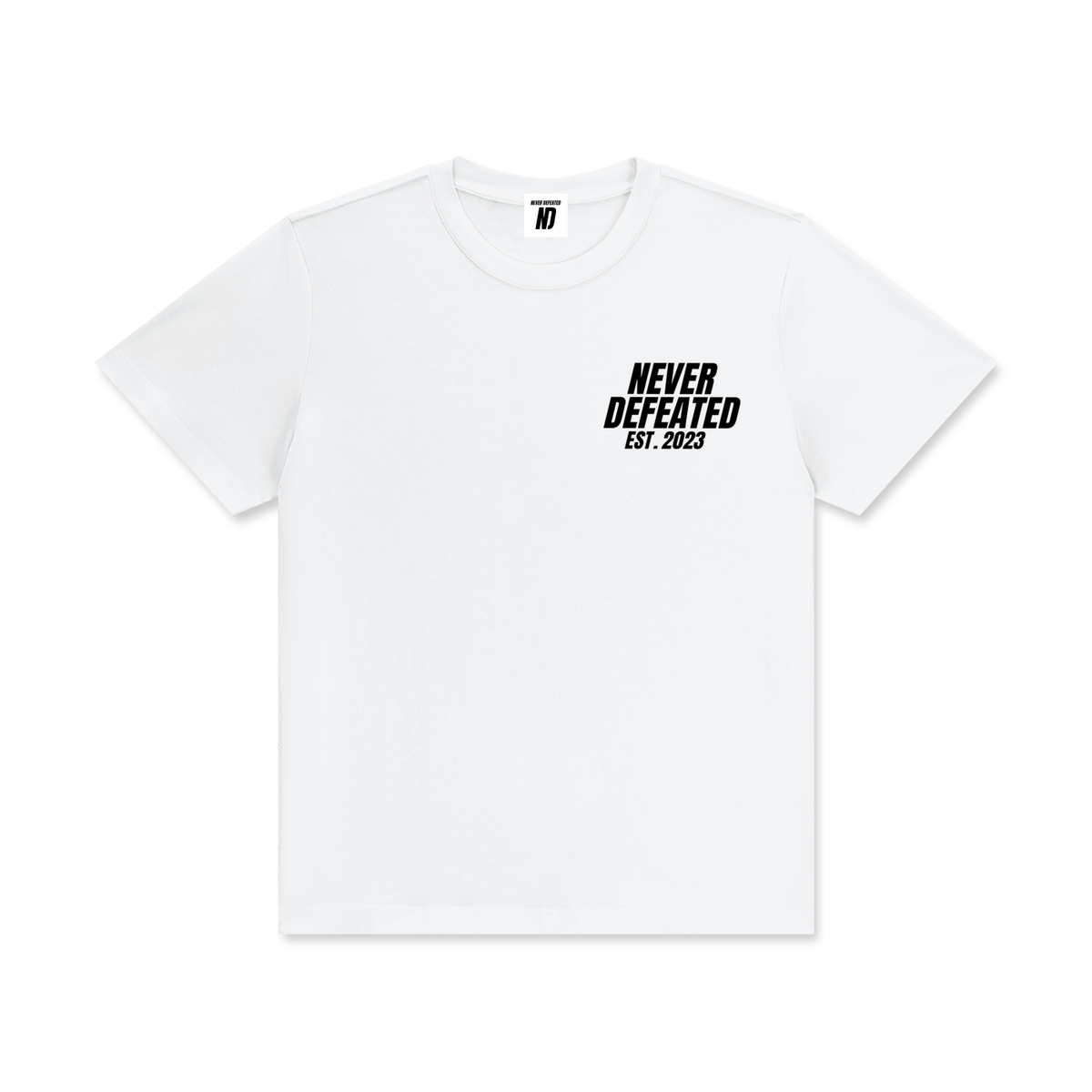 NEVER DEFEATED CLASSIC TEE ‘GRAY’