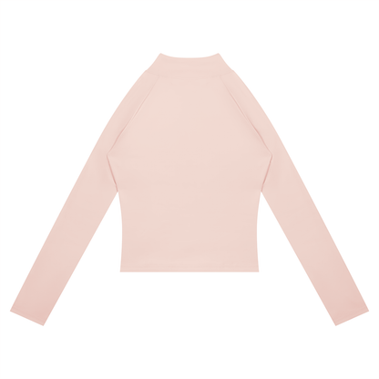 NEVER DEFEATED PANELED YOGA JACKET 'PINK'
