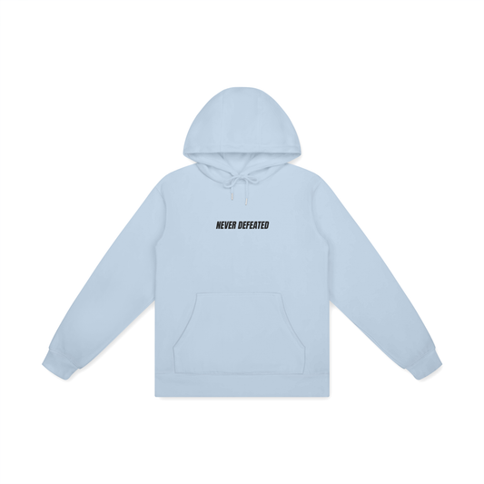 NEVER DEFEATED CLASSIC HOODIE ‘BLUE’