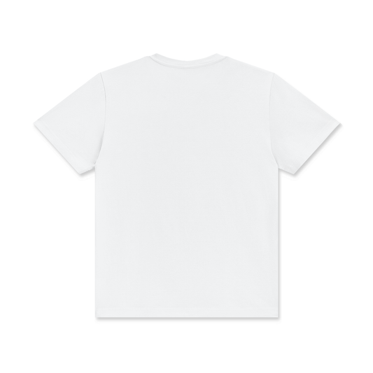 NEVER DEFEATED CLASSIC LOGO TEE ‘WHITE’