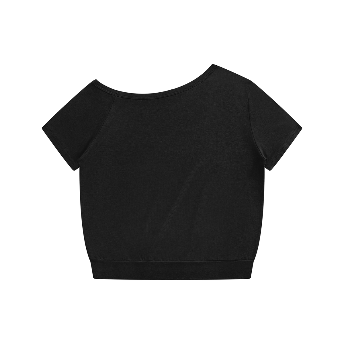 NEVER DEFEATED OFF-THE-SHOULDER TEE 'BLACK'