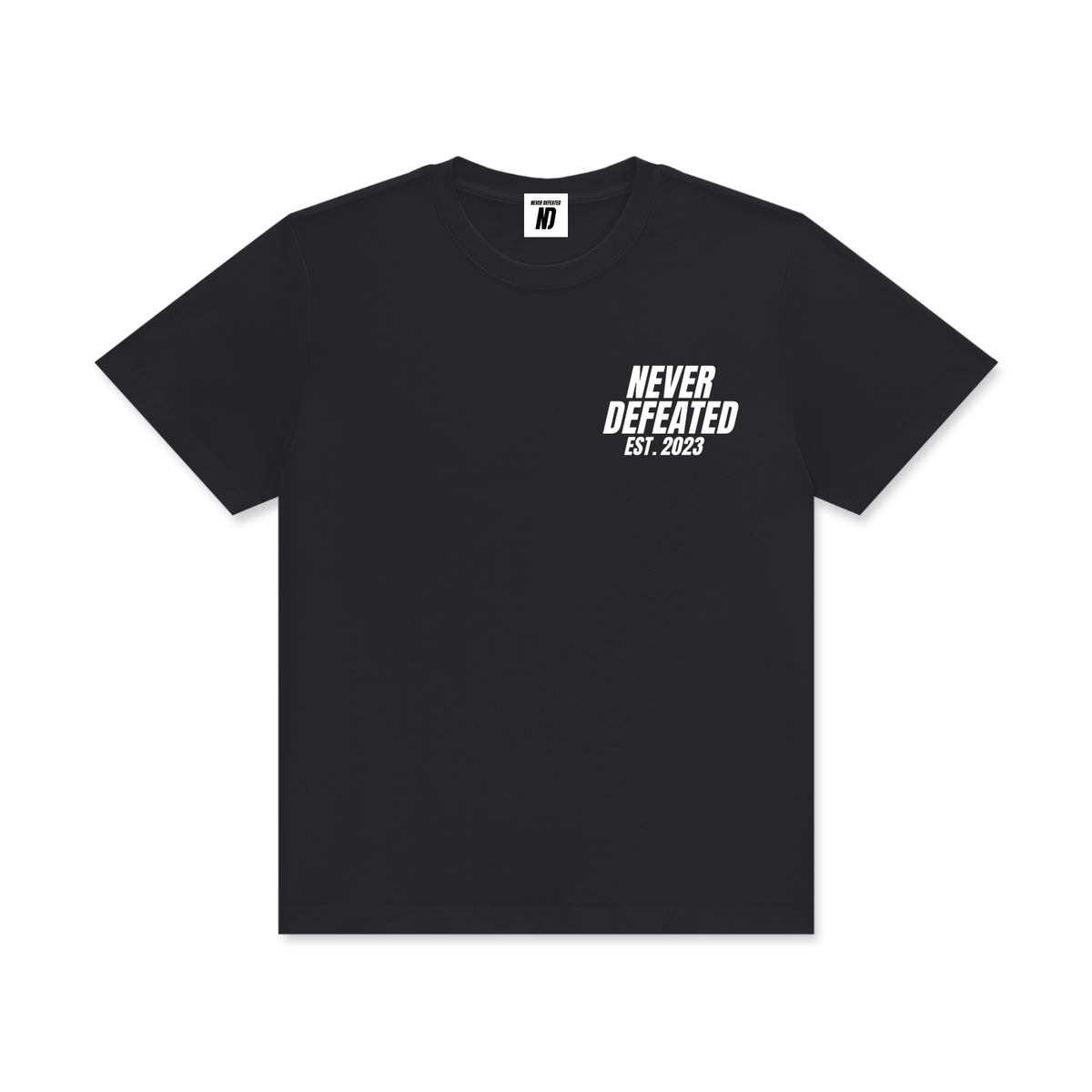 NEVER DEFEATED CLASSIC TEE ‘GRAY’
